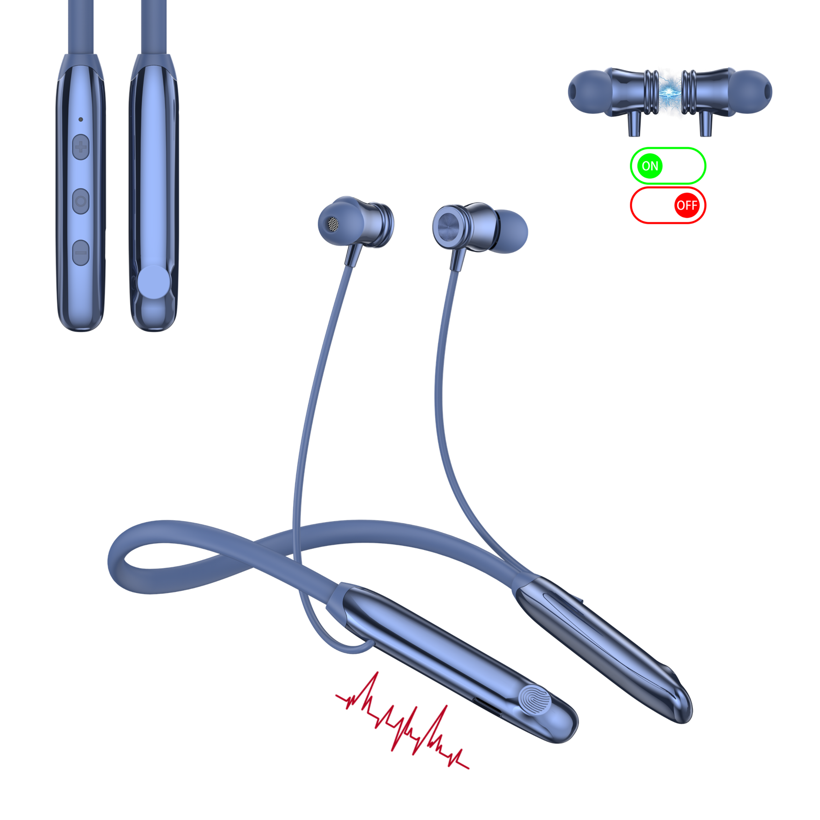 TOUCH SENSE SOFT SILICONE NECKBAND Model No: 2282 - Image 4